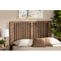 Baxton Studio MG9751-Ash Walnut-HB-Full Baxton Studio Harena Modern and Contemporary Transitional Ash Walnut Finished Wood Full Size Headboard